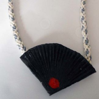Black Fan Necklace