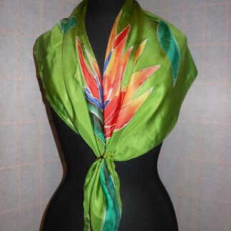 Birds of Paradise Square Scarf