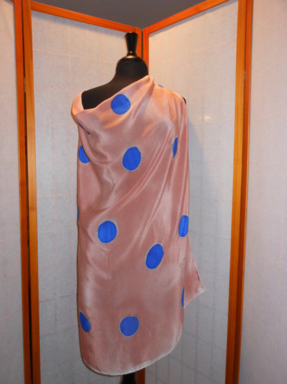 Blue Circles Square Scarf - Image 2